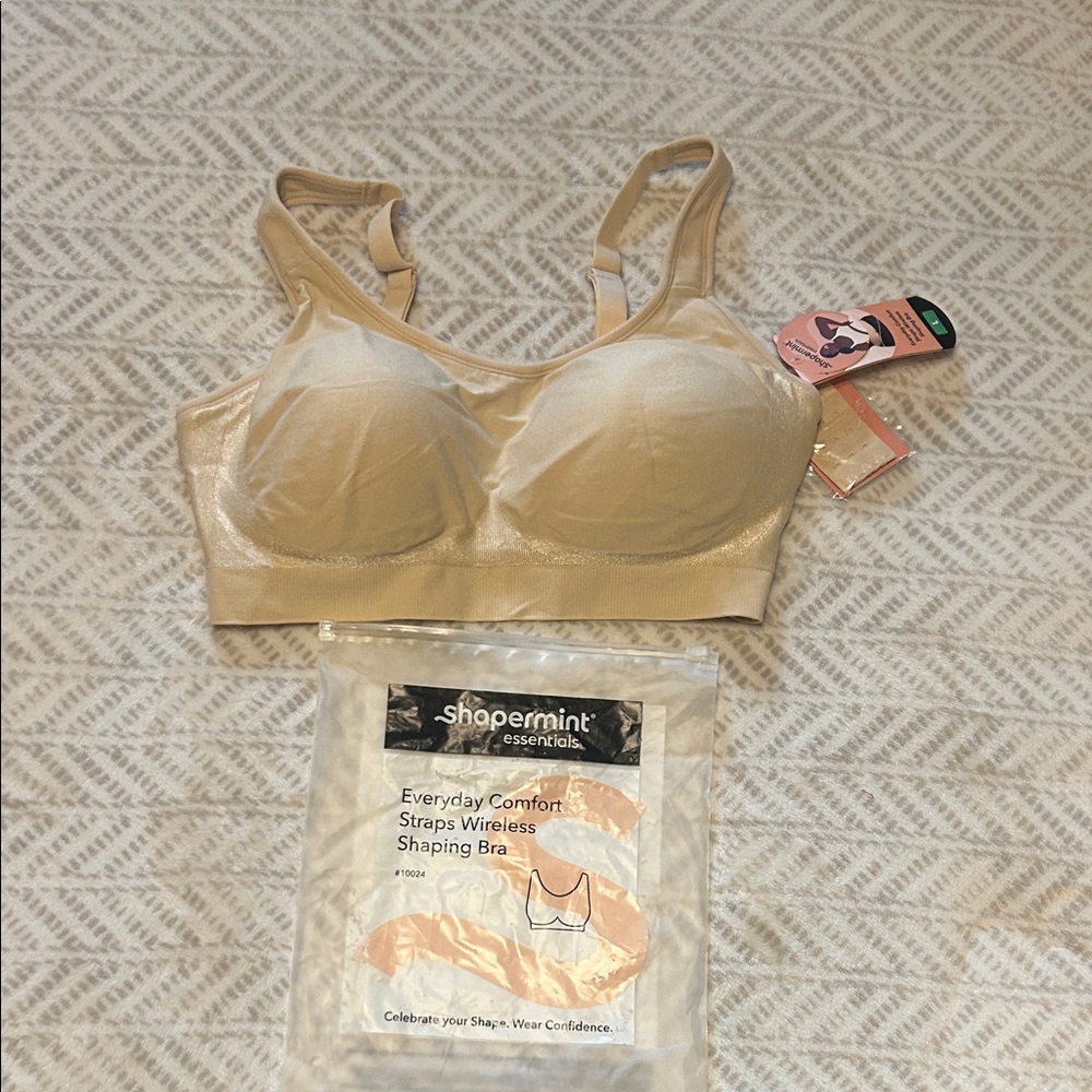 Shapermint Essentials Cream Wireless Comfort Bra